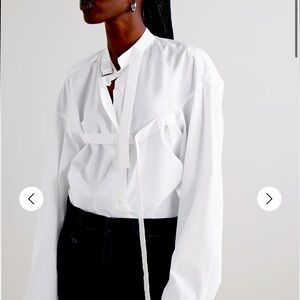 R13
buckle-fastening cotton shirt